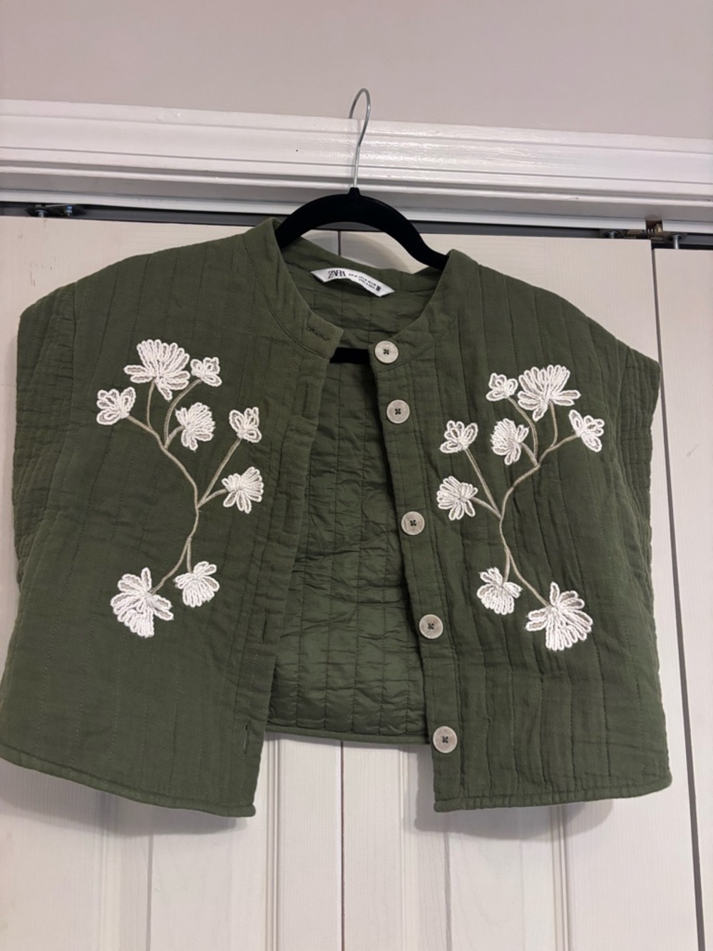 Zara Quilted Cropped Vest